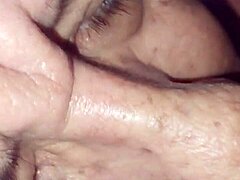 Black mature woman gets cum tribute