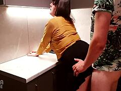 MILF teaches kitchen skills intimately