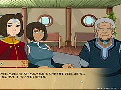 Hot cartoon scenes with Korra