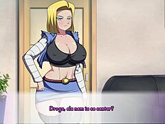 挑逗的DBZ:Android 18s情色冒险