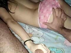 Stepdaughter gets pounded by stepdad