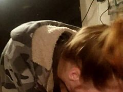 Homemade deep throat blowjob by amateur