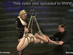 Lesbian BDSM with tied up Lexy