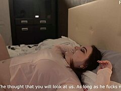 Young wife watches hubby's pleasure