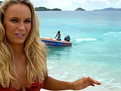 Caroline Wozniacki's painted bikini tease